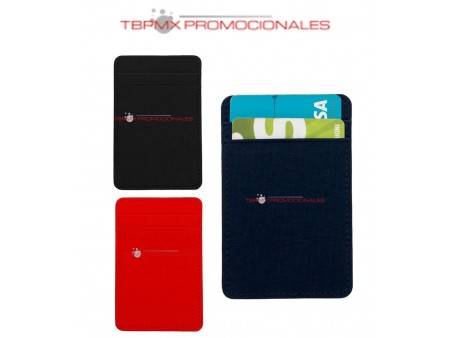Cartera poliuretano adherible a celular dinara promocional