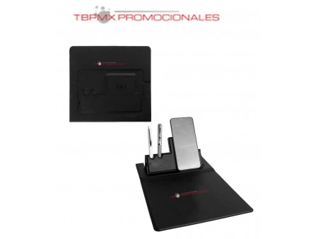 Mousepad plegable curpiel soporte para celular moba promocional