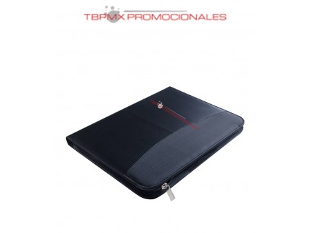 Carpeta curpiel tamaño carta con cierre block 30 hojas barlow promocional