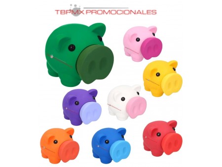 Alcancia forma cerdito puerquito nariz removible cochinito promocional
