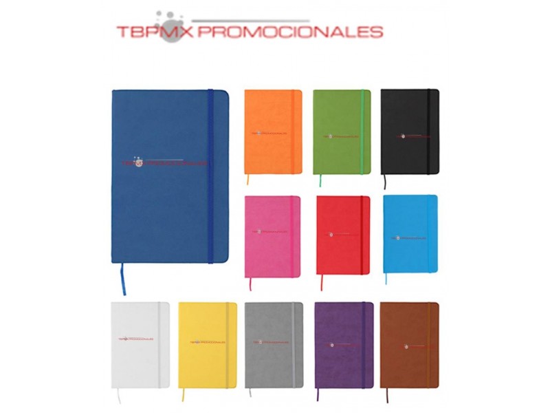 Libreta poliuretano 90 hojas rayadas premium promocional