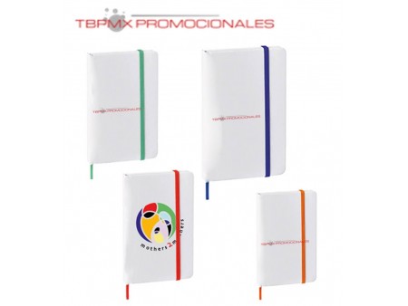 Mini libreta poliuretano 80 hojas rayadas pharma promocional