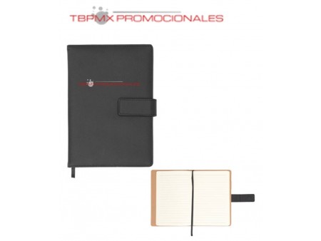 Libreta poliuretano broche magnetico 140 hojas rayadas moet promocional