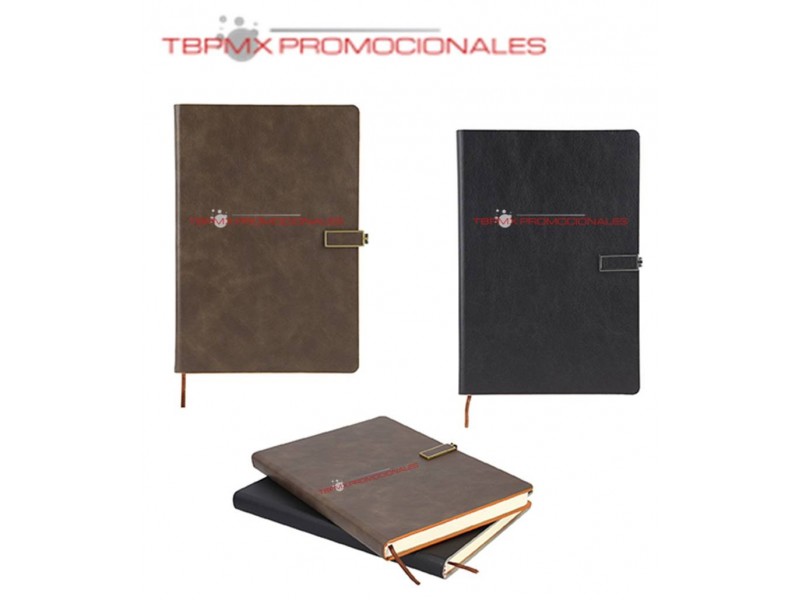 Libreta curpiel broche cierre magnetico 120 hojas rayadas prince promocional