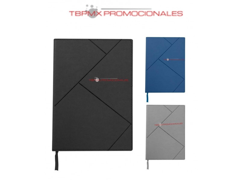 Libreta poliuretano 120 hojas rayadas dot promocional