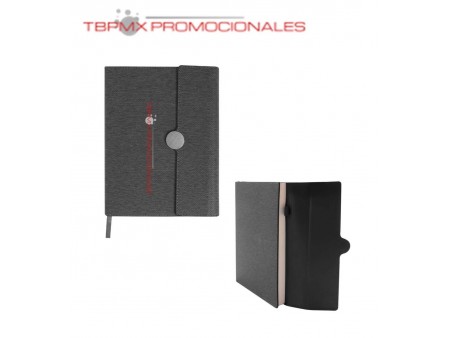 Libreta poliuretano 120 hojas rayadas broche magnetico conan promocional