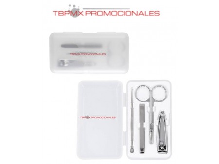 Set manicure estuche de plastico 4 piezas biki promocional