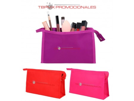 Cosmetiquera poliester doble compartimento wendy promocional