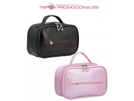 Cosmetiquera poliester espejo separadores internos suva promocional