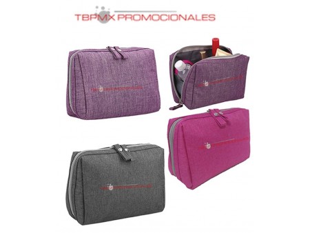 Cosmetiquera poliester 5 compartimentos sonic promocional