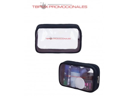 Neceser de viaje  con ventana plastica transparente barnie promocional