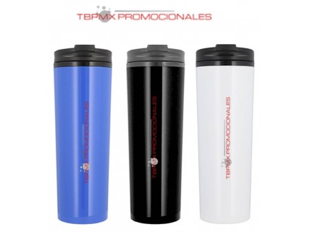 Termo plastico 500 ml doble pared tapa valvula melt promocional