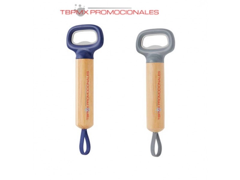 Destapador bambu con silicon gancho kaupi promocional