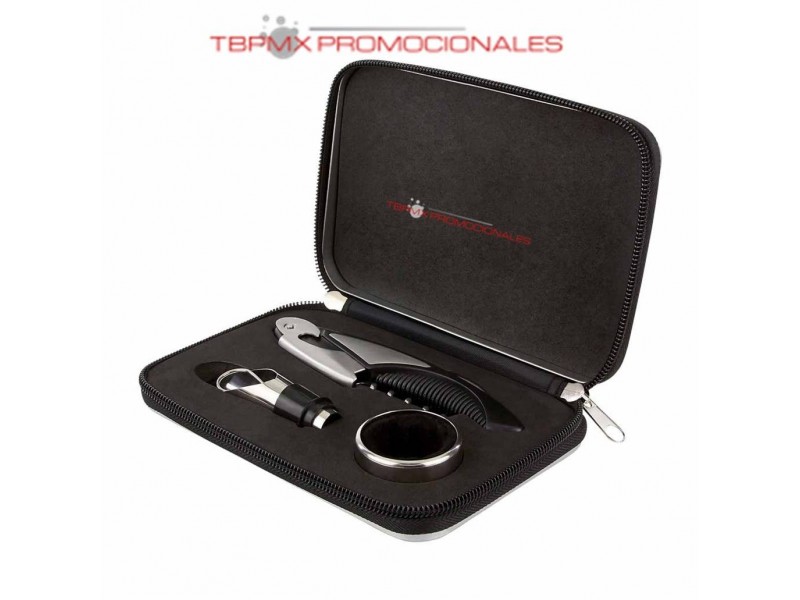 Set para vinos con accesorios areni promocional