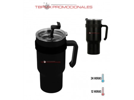 Termo acero inoxidable 650 ml doble pared con asa bentley promocional