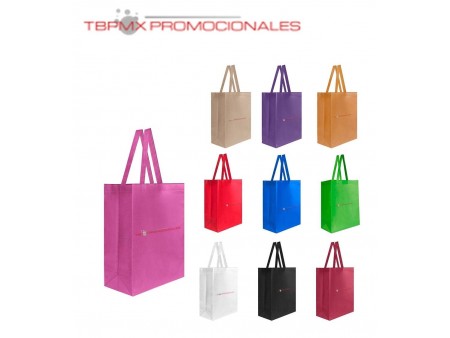 Bolsa ecologica nonwoven con fuelle termosellada laredo promocional