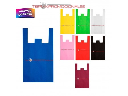 Bolsa ecologica nonwoven termosellada con asas agde promocional