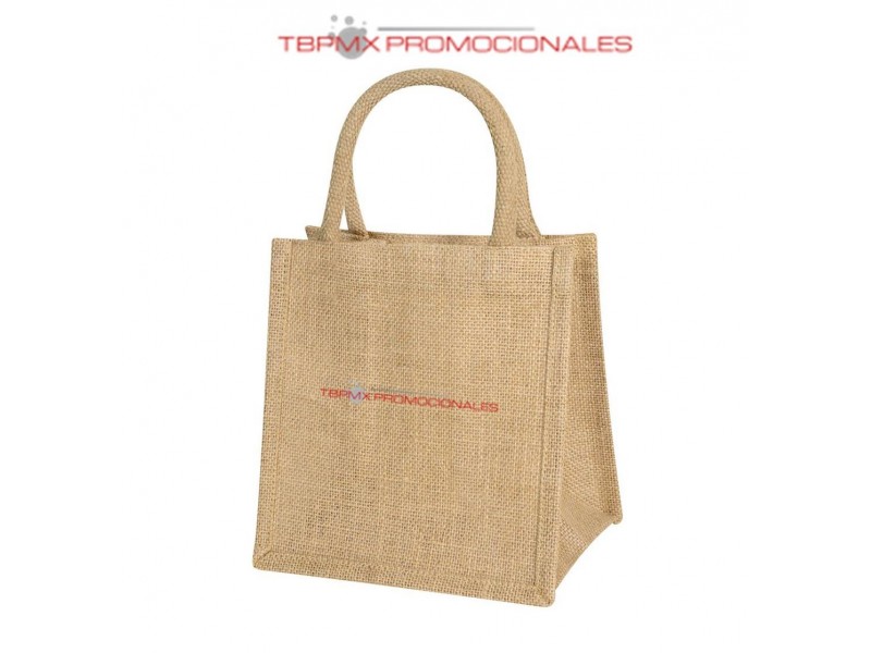 Bolsa mini yute con fuelle mini bois promocional