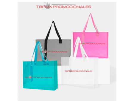 Bolsa plastico pvc transparente translucida maxina promocional