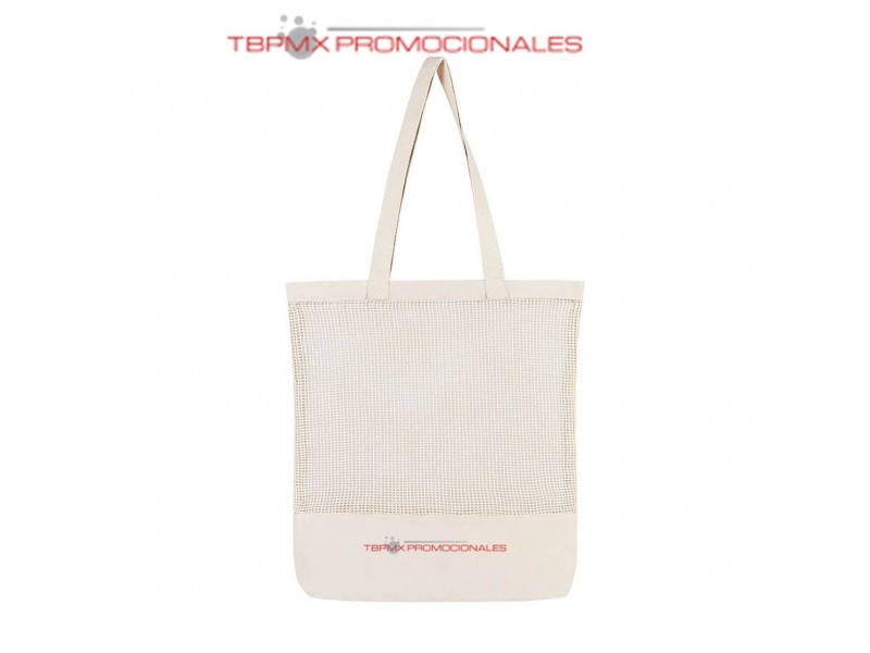 Bolsa ecologica de red algodon sin fuelle girasol promocional
