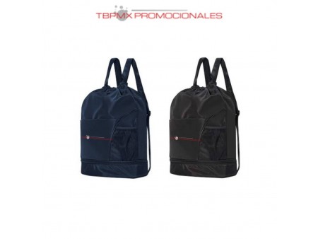 Morral poliester impermeable con broche metalico taska promocional