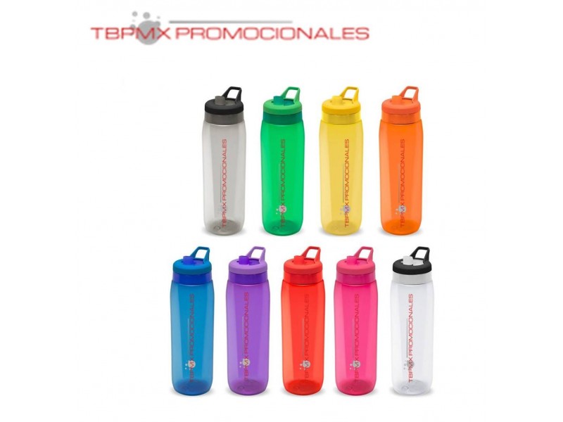 Cilindro anfora pet 1 litro tapa giratoria asa drik promocional