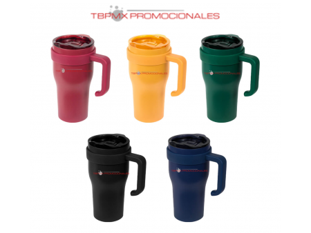 Termo tarro acero inoxidable 600 ml con tapa valvula de seguridad davor promocional