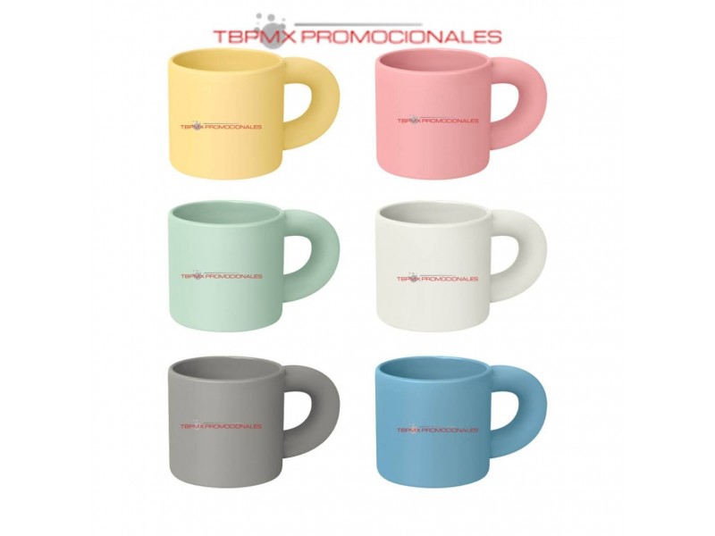 Taza de ceramica 300 ml terminado mate elephant promocional