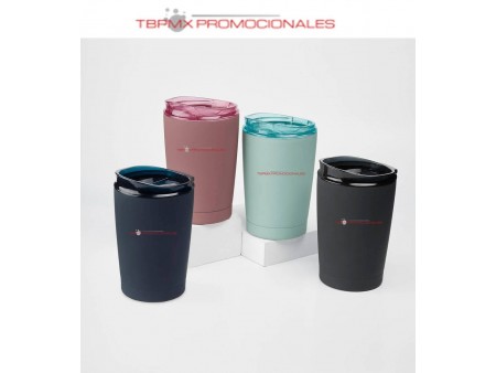 Vaso termico acero inoxidable 360 ml acabado rubber crown promocional