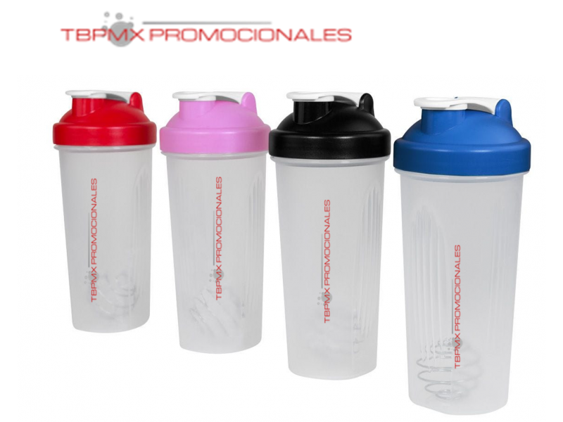 Vaso shaker plastico 600 ml agitador acero inoxidable bolt promocional