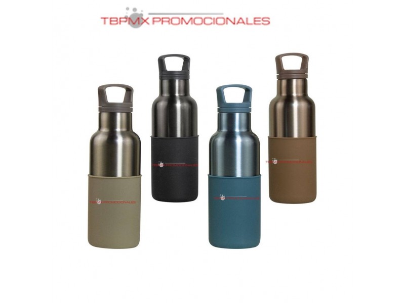 Termo acero inoxidable 500 ml doble pared boquilla filtro manga silicon dualita promocional