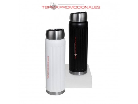 Termo acero inoxidable 750 ml doble pared acabado rugoso tapa metalica toren promocional