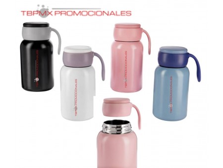Termo acero inoxidable 350 ml doble pared sobre tapa silicon petite promocional