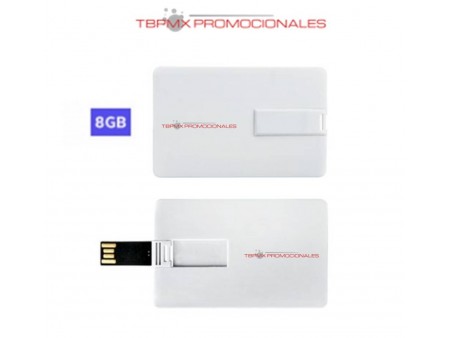 Memoria usb 8 gb tarjeta credito card promocional