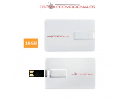 Memoria usb 16 gb tarjeta credito card promocional