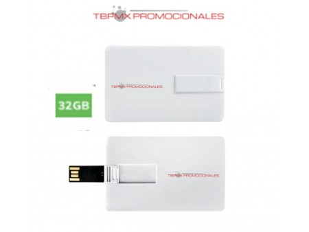 Memoria usb 32 gb tarjeta credito card promocional