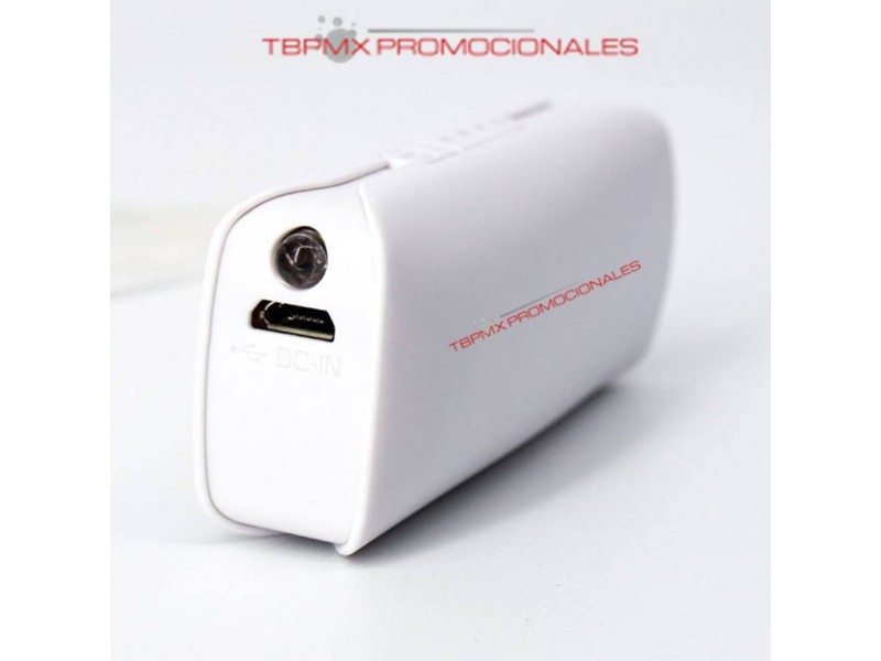 Power bank 3200 mah ovalada lampara led promocional