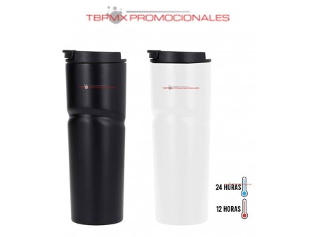 Termo acero inoxidable 500 ml doble pared rugoso tapa boquilla masala promocional