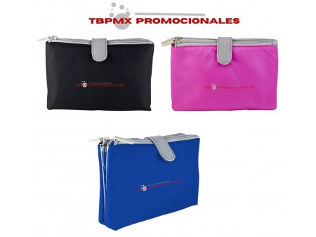 Cosmetiquera poliester doble compartimento briana promocional