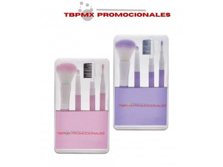 Set de brochas estuche de plastico furela promocional