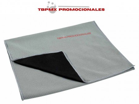 Toalla deportiva sistema enfriamiento con display luga promocional