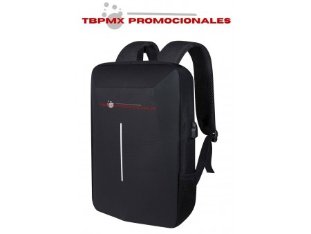 Mochila ejecutiva escolar carcasa dura policarbonato porta laptop 15 pulgadas salida usb turtar promocional