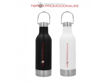 Termo acero inoxidable 500 ml doble pared tapa asa metalica kofi promocional