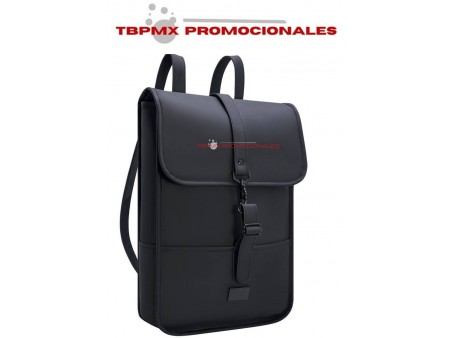 Mochila ejecutiva curpiel broche magnetico porta laptop 14 pulgadas caderno promocional