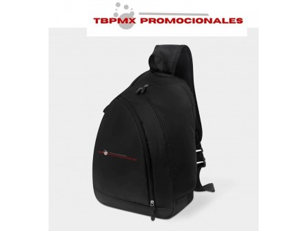 Mochila back pack triangular poliester asyme promocional