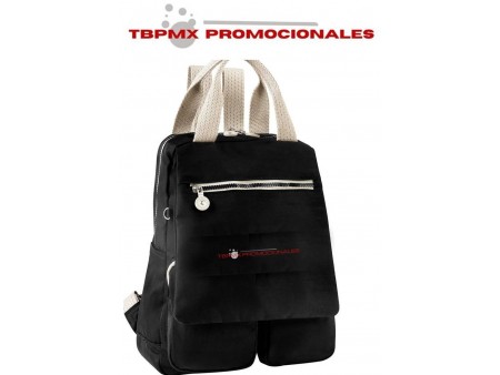 Mochila casual porta laptop 13 pulgadas broche magnetico poliester leydi promocional