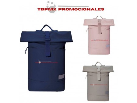 Mochila casual porta laptop 17 pulgadas poliester flap promocional