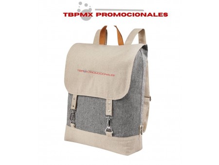 Mochila ecologica escolar broches metalicos natty promocional
