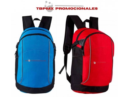 Mochila escolar porta laptop 15 pulgadas poliester ciratum promocional