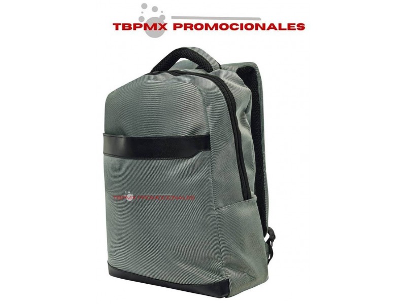 Mochila escolar porta laptop 14 pulgadas poliester texturizado olito promocional